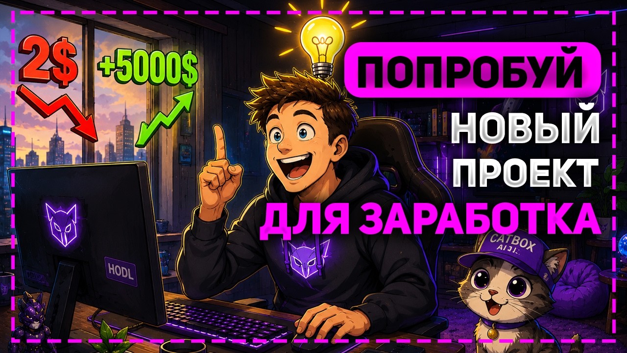 КУДА ВЛОЖИТЬ 2$ ЧТОБЫ ЗАРАБОТАТЬ 5000$? НОВЫЙ ПРОЕКТ ДЛЯ ЗАРАБОТКА В ИНТЕРНЕТЕ CATBOXAI