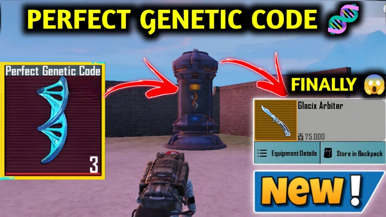 GET GLACIX ARBITER FROM PERFECT GENETIC CODE 🧬 PUBG METRO ROYALE