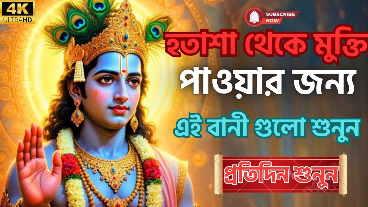 হতাশা দূর করার শ্রীকৃষ্ণের ৫টি অমূল্য বাণী | মন শান্ত হয়ে যাবে | Bhagavad Gita Bangla