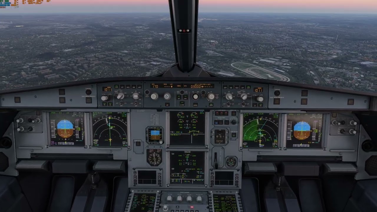 Fenix A321 | BFU | Approach and Landing at Budapest | VATSIM | MSFS 2024