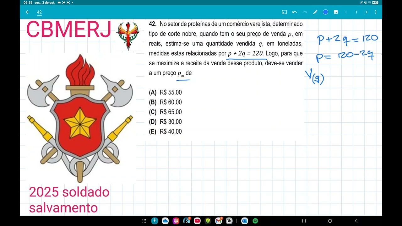 CBMERJ 2025, soldado,  salvamento,questão 42,No setor de proteínas de um comércio varejista