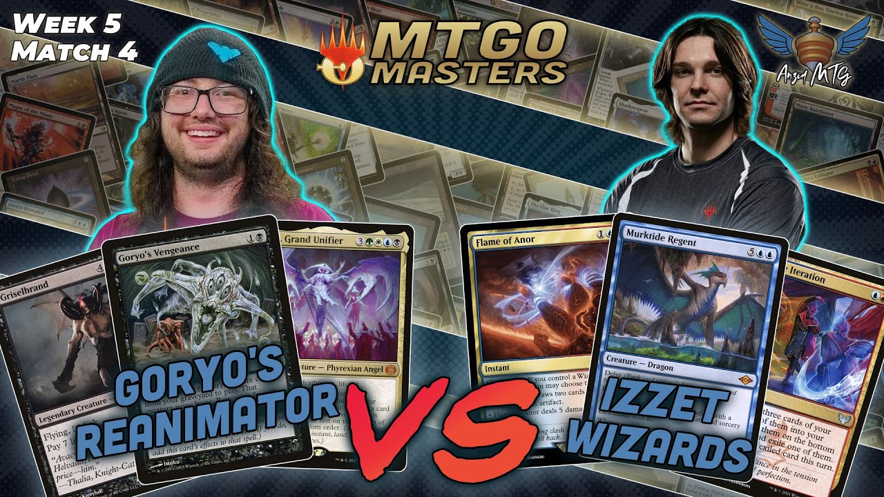 MTG Modern | Goryo's Vengeance Reanimator vs Izzet Wizards | MTGO Masters | Week 5 | Match 4