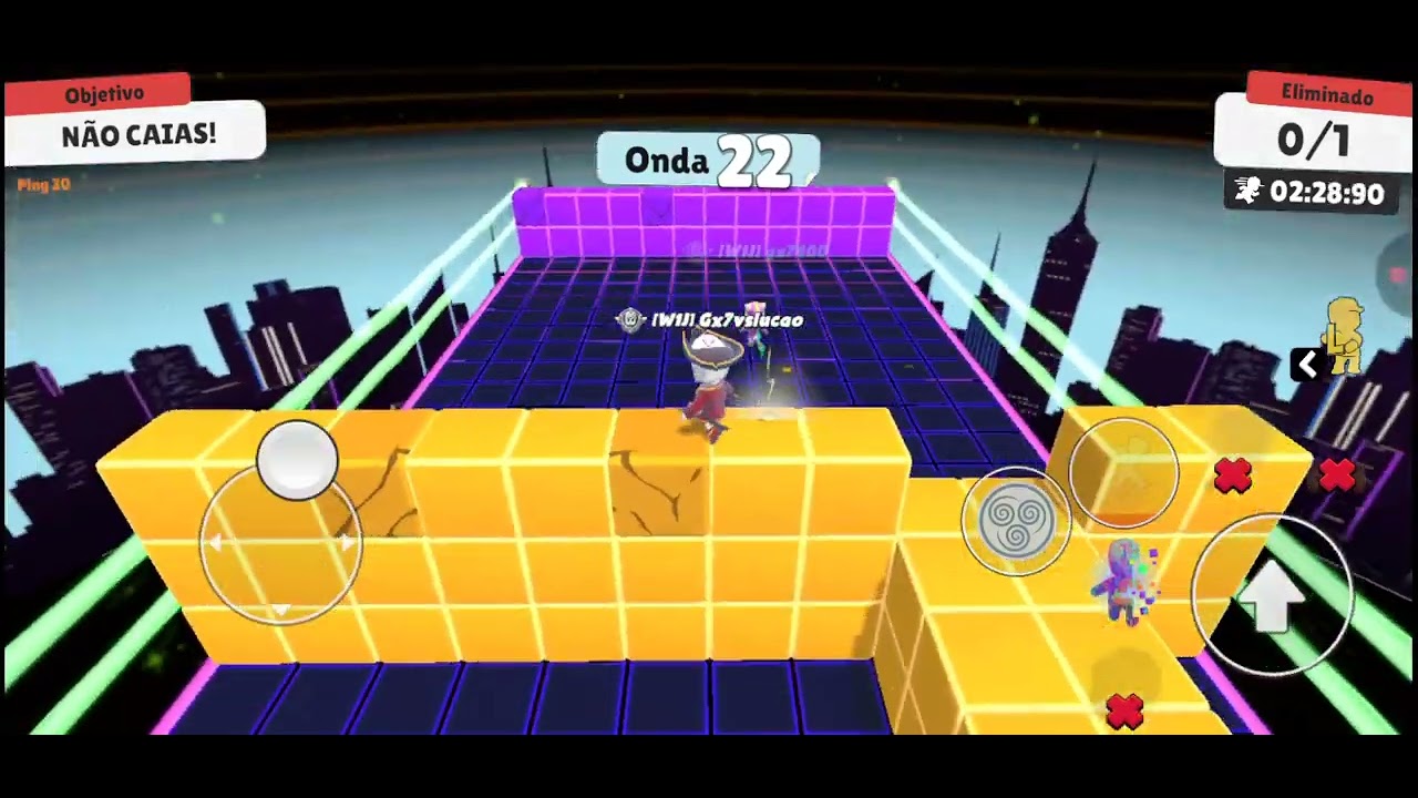 Jogando block dash infinito com meu irmão