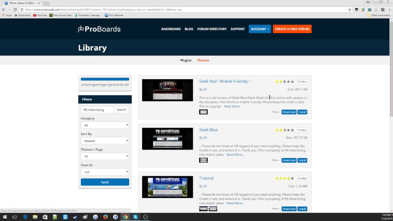 ProBoards Forum Tutorial - [How To Set A Custom Theme] (2017)