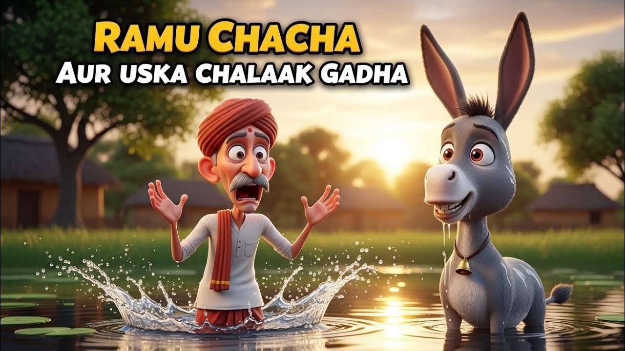 Ramu Chacha Ka Gadha | Chalaak Dhanniya Ki Kahani | Moral Story in Hindi | Urdu story