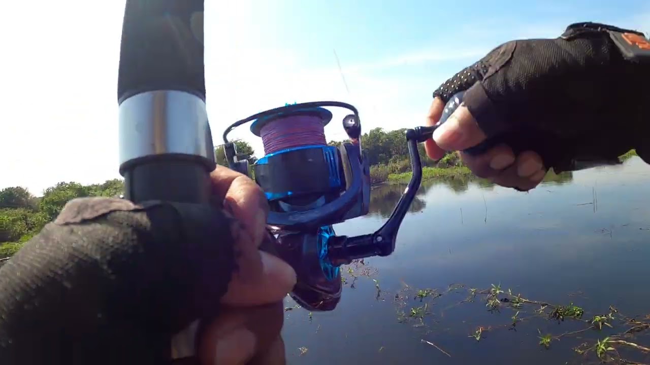 Cambodia Net Fishing In Big Lake