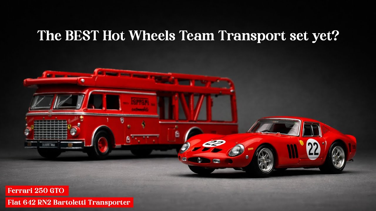 Ferrari 250 GTO & Fiat 642 RN2 Bartoletti Transporter | The BEST Hot Wheels Team Transport set yet?