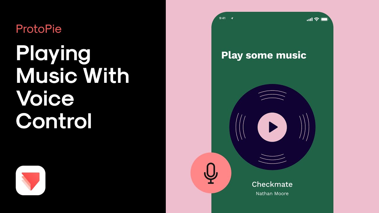 ProtoPie voice prototyping: Play music with voice control 