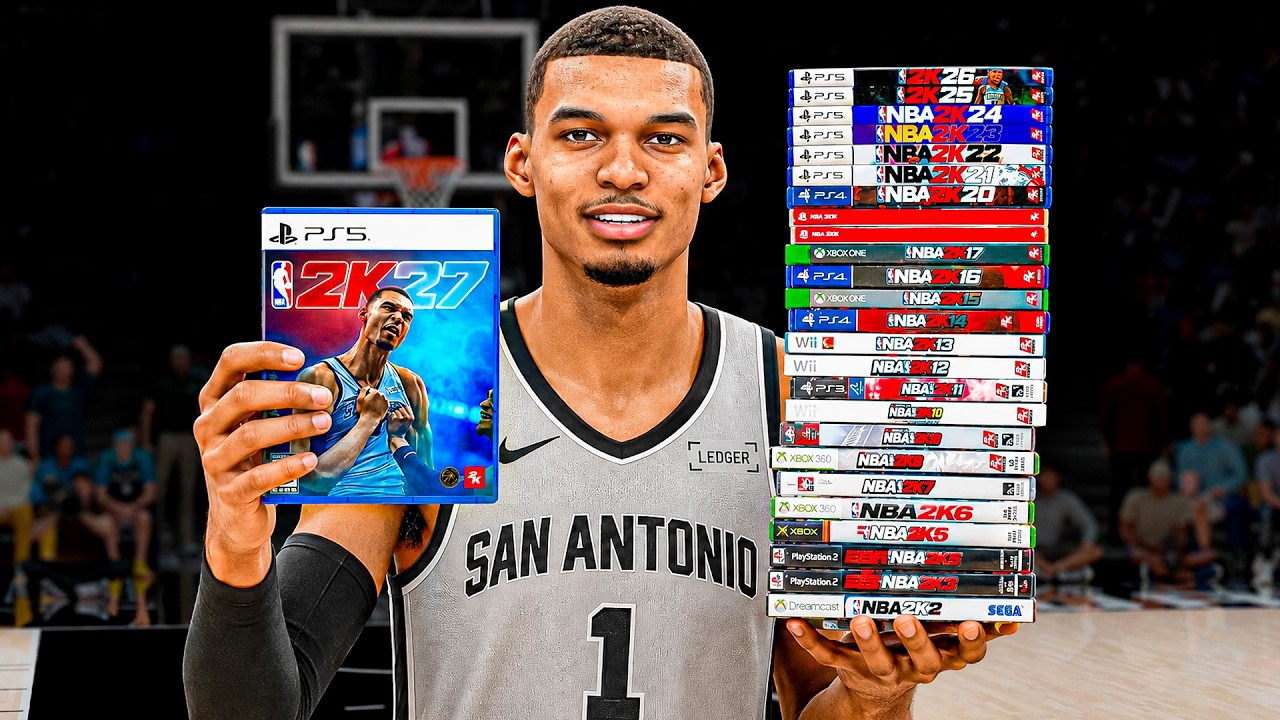Dunking With The Cover Athlete In Every NBA 2K