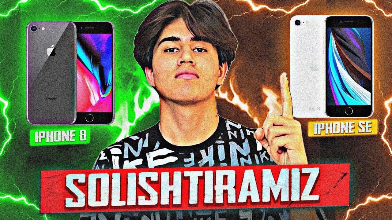 IPHONE 8 VS IPHONE SE 2020 QAYSI BIRI PUBG UCHUN KUCHLIROK 💫