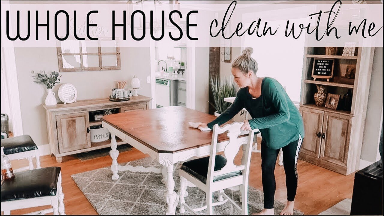 WHOLE HOUSE CLEAN WITH ME // CLEANING AFTER THE WEEKEND | Kristen Kasper