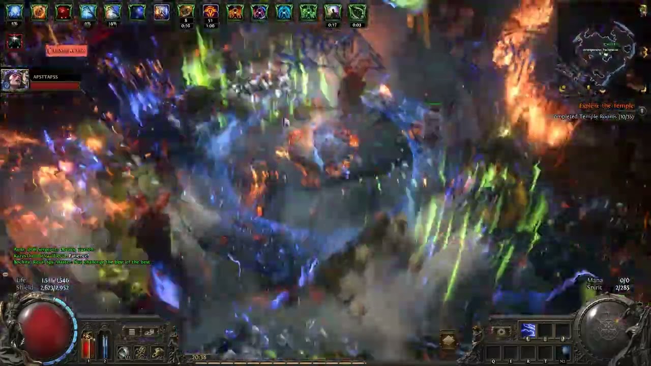 [POE2] 0.4 Pathfinder 1 Click Burn CPU Vaal Temple 50%