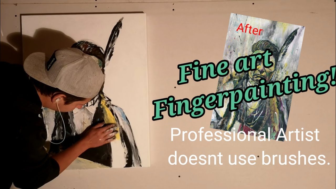 Chief Joseph Finger painting | Fine Art Fingerprinting