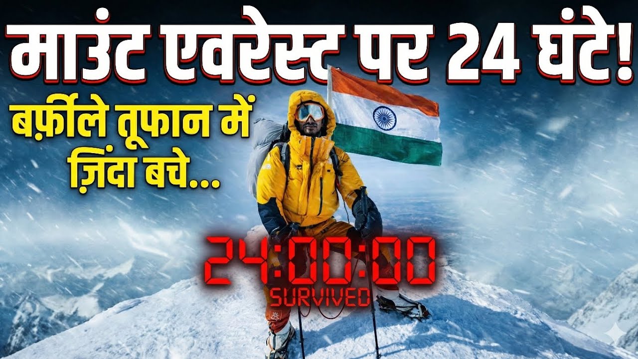 24 Hours Survival on Everest 😱 | मौत के मुंह से वापसी की सच्ची कहानी | Live Story Facts Hindi