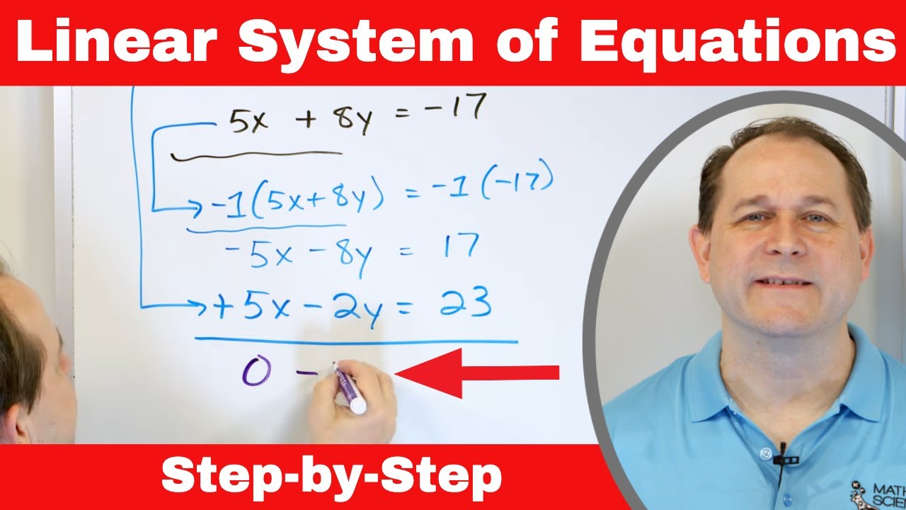 Master Solving a Linear System of Equations by Elimination