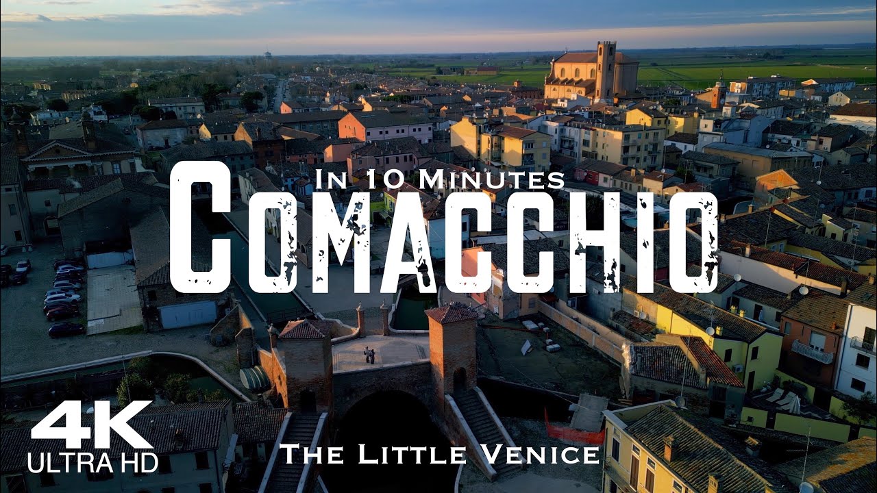 COMACCHIO, the Little Venice 🇮🇹 Drone Aerial 4K | Ferrara Emilia-Romagna Italy Italia