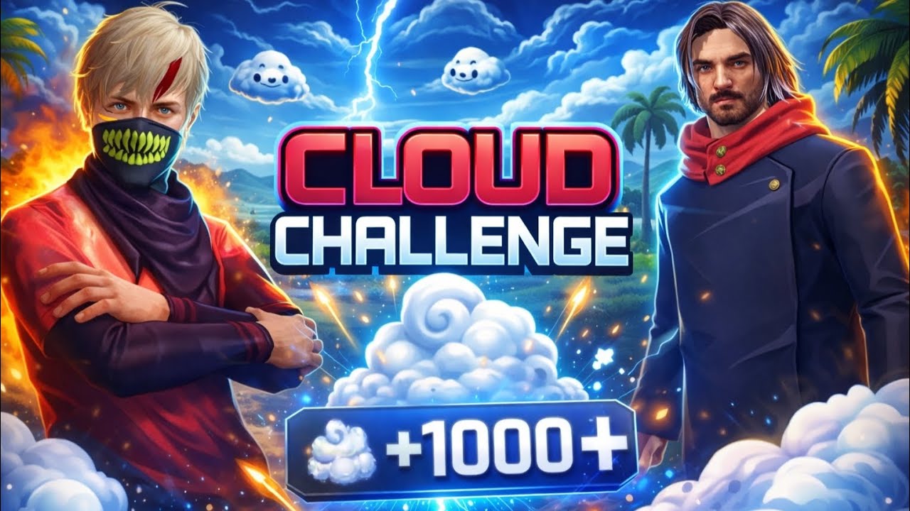 1vs1 crazy challenge,First to make cloud win #freefire #steelapet #crazychallenge #unique #challenge
