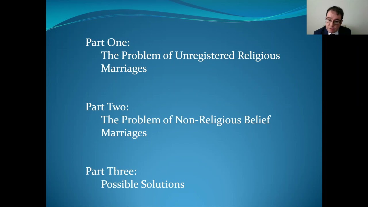 The Solemnization of Matrimony: past, present, and future- Third Paper by Professor Russell Sandberg