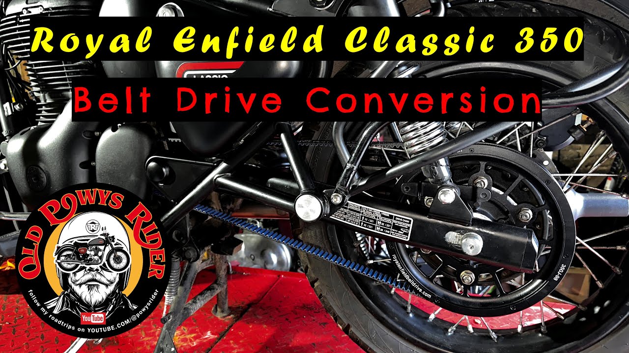 Royal Enfield Classic 350 Belt Drive conversion