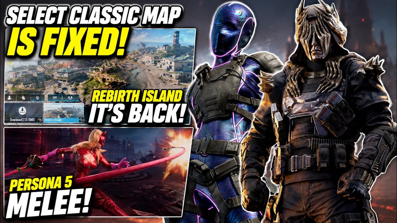 SELECT CLASSIC MAP FIXED! Persona 5 Melee, Rebirth Island Returns, BEST Battle Pass Rewards!