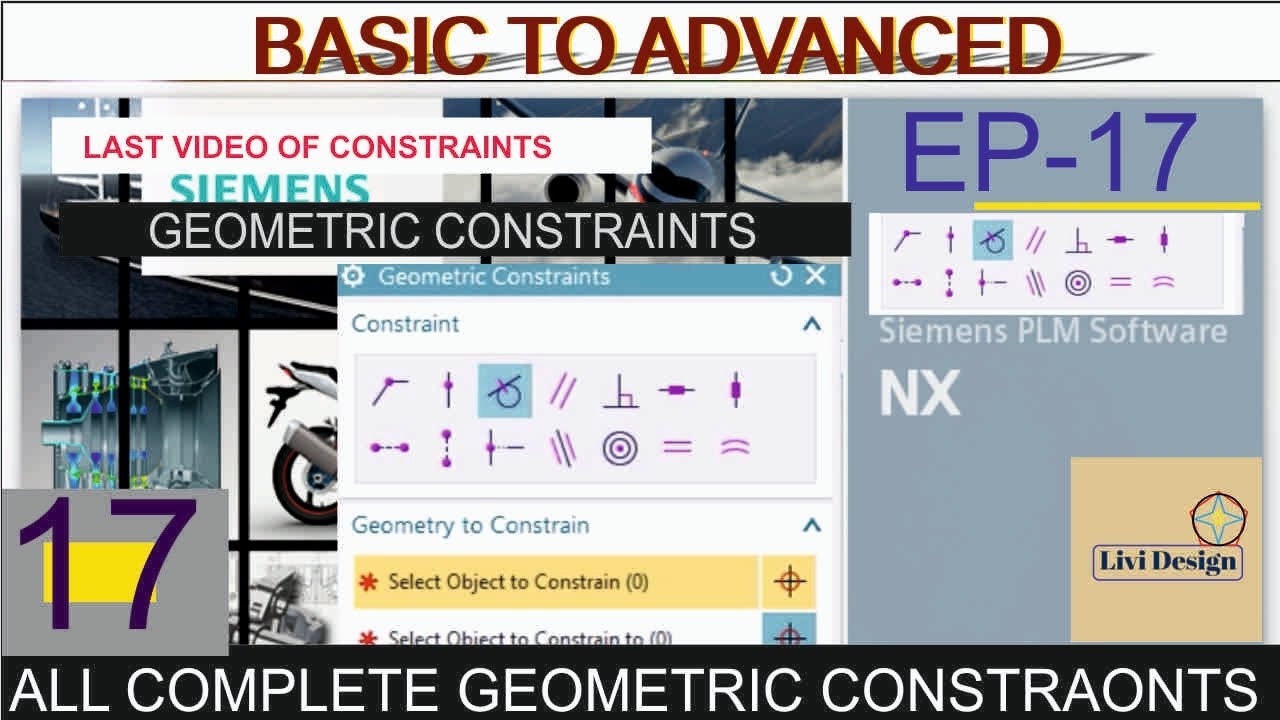 NX TUTORIAL | BASIC TO ADVANCED |Ep-17| Geometrical constraints #nx12 #Geometrical constraints 