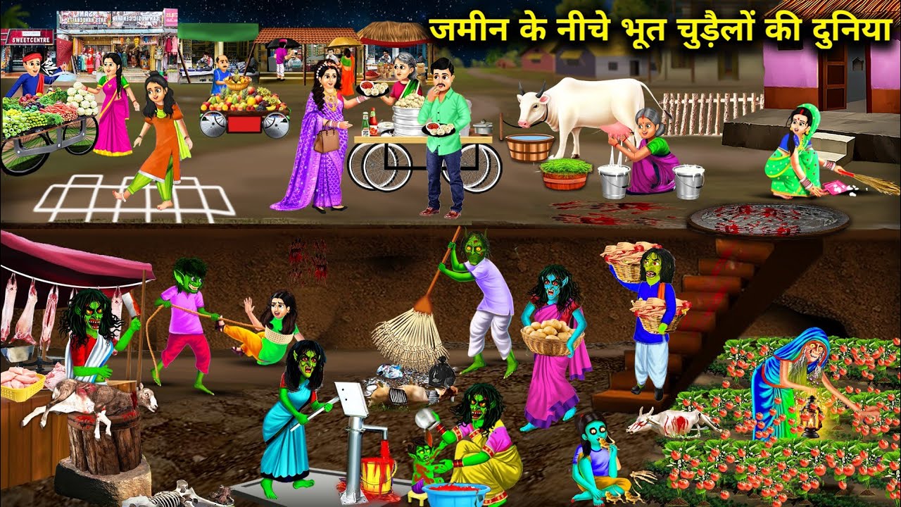 भूत चुड़ैलों की दुनिया | world of ghost witches | Cartoon Videos | animated videos |