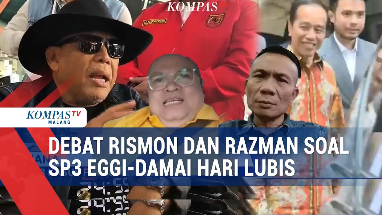 Debat Panas Rismon dan Razman soal SP3 Eggi-Damai Hari Lubis