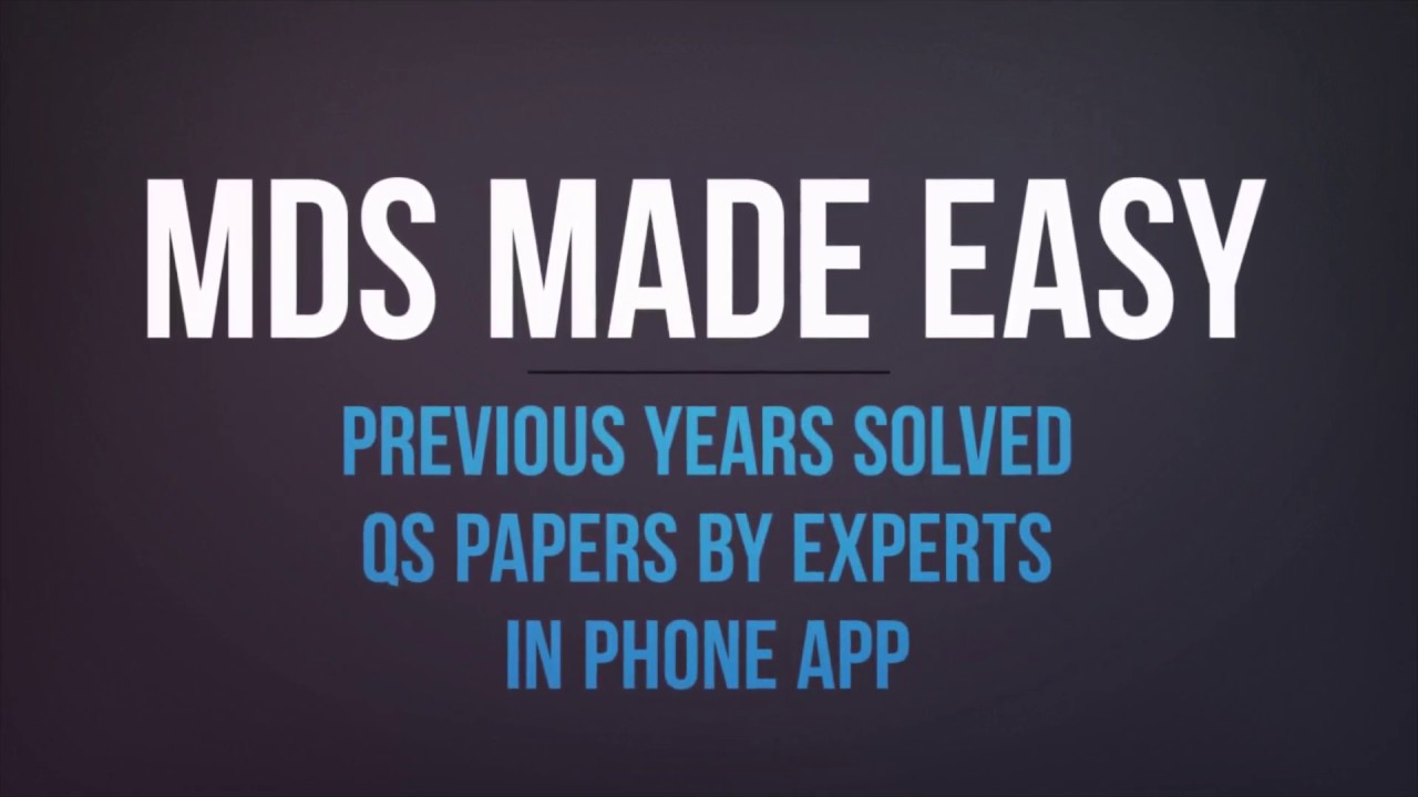 MDS MADE EASY APP
