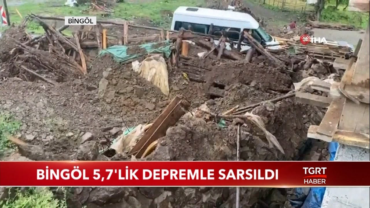 Bingöl 5,7'lik Depremle Sarsıldı