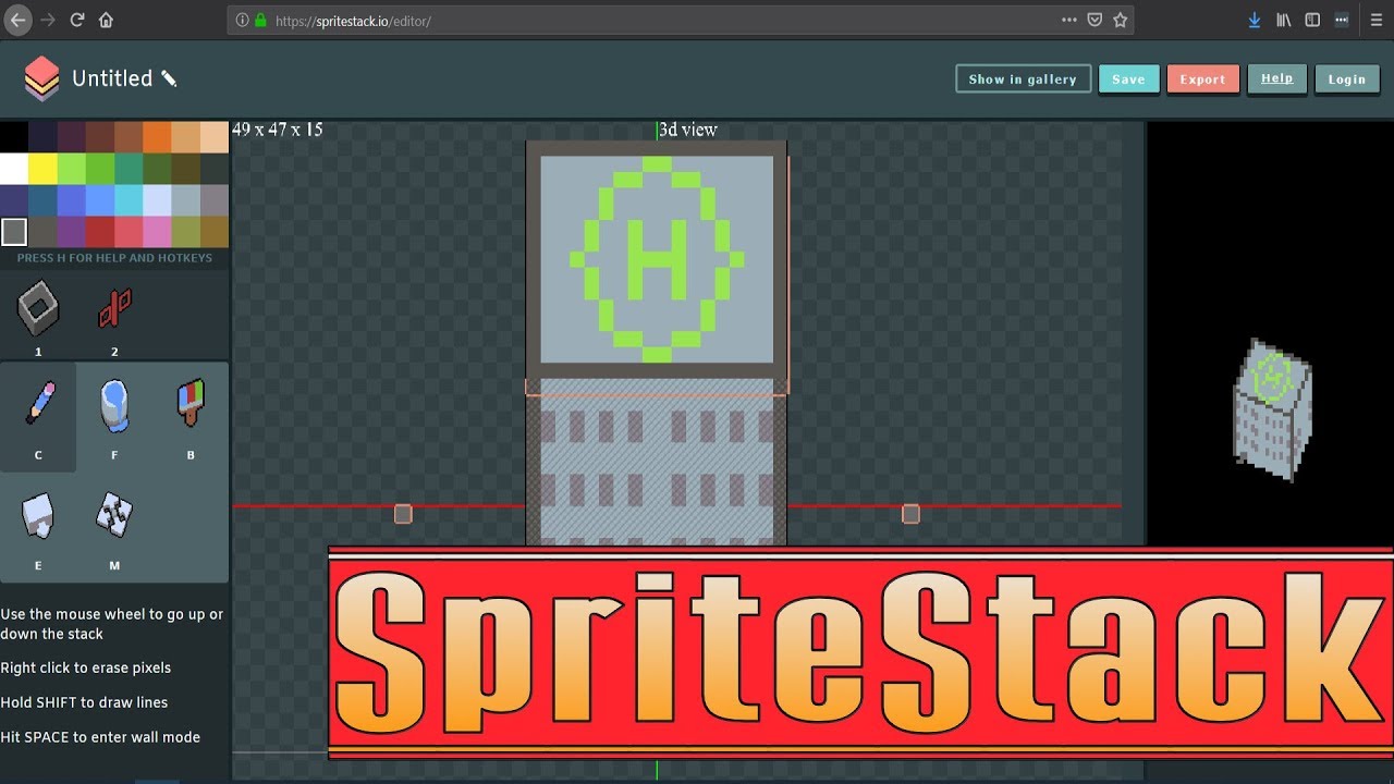 SpriteStack -- 3D Pixel Art Tool