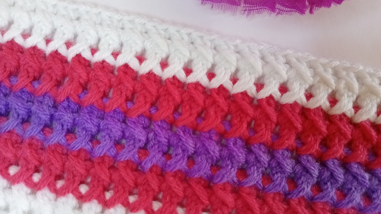 Easy crochet baby blanket pattern for beginners ✅ crochet baby blanket tutorial #arjuknittinglove 