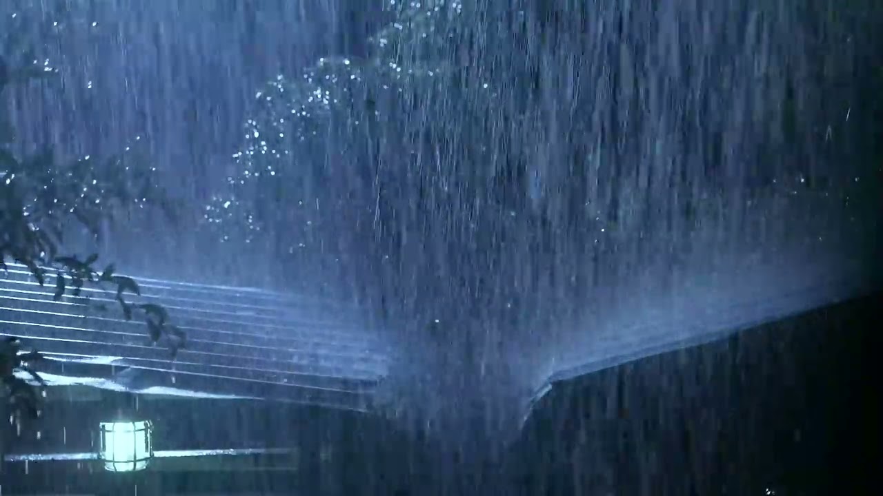 밤새 내리는 지붕 위의 폭우 소리 🌧️ 깊은 휴식과 숙면을 위한 편안한 빗소리 ASMR