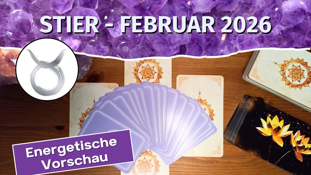 Stier: Du bist nicht wie alle! Gut so! Februar 2026 | Kartenlegung | Orakel | Tarot | Tarotlegung