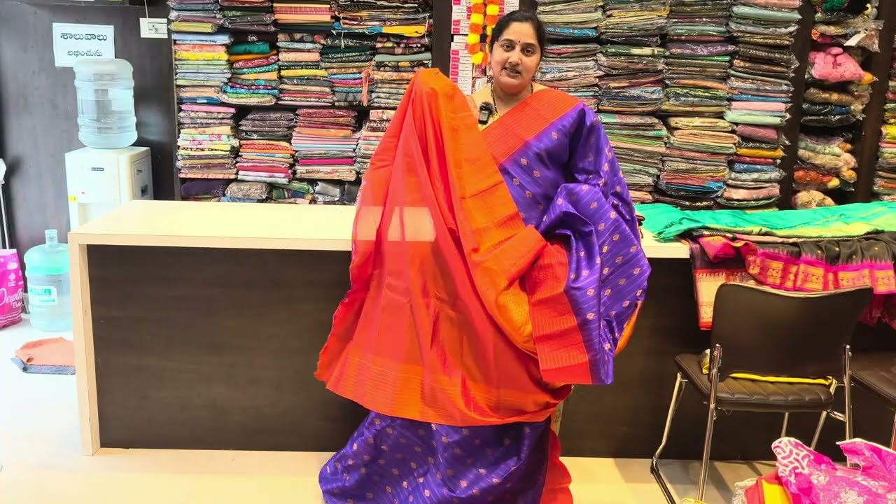 Сари Gadwal Pattu по ткацкой цене 💕