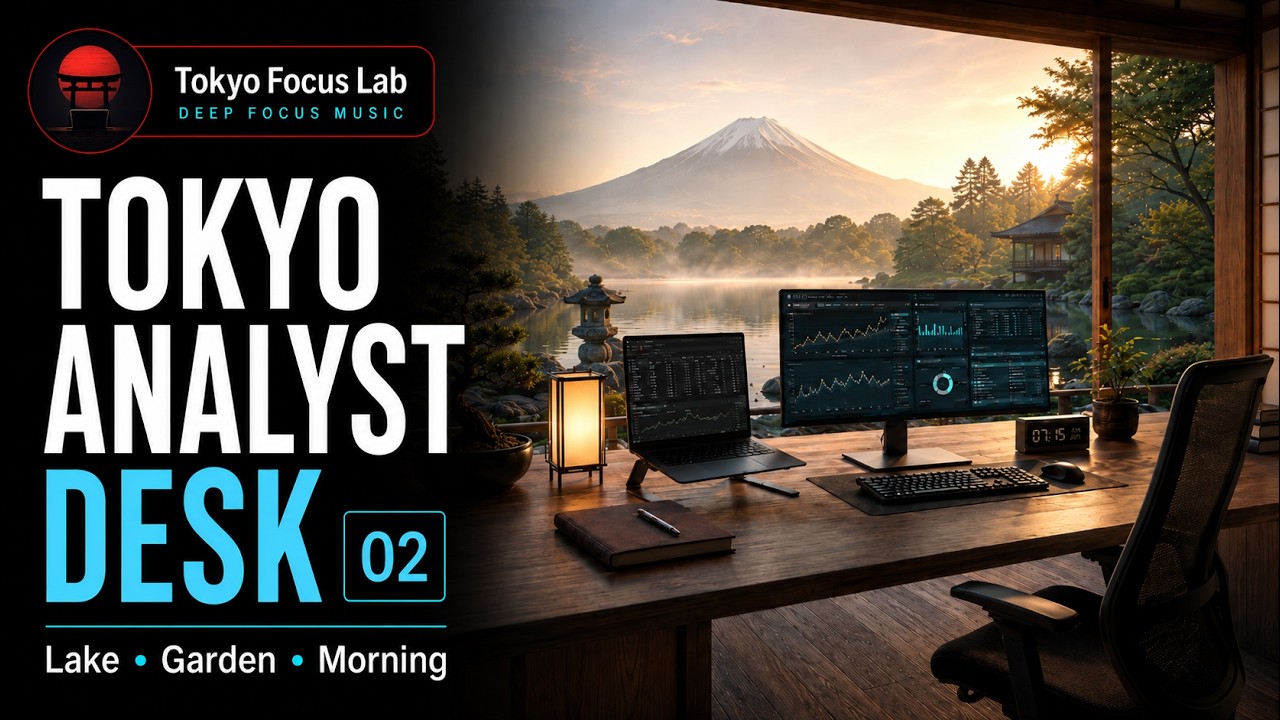 Japanese-inspired Focus Music &mdash; Tokyo Analyst Desk 02 | Financial Modeling Flow Session