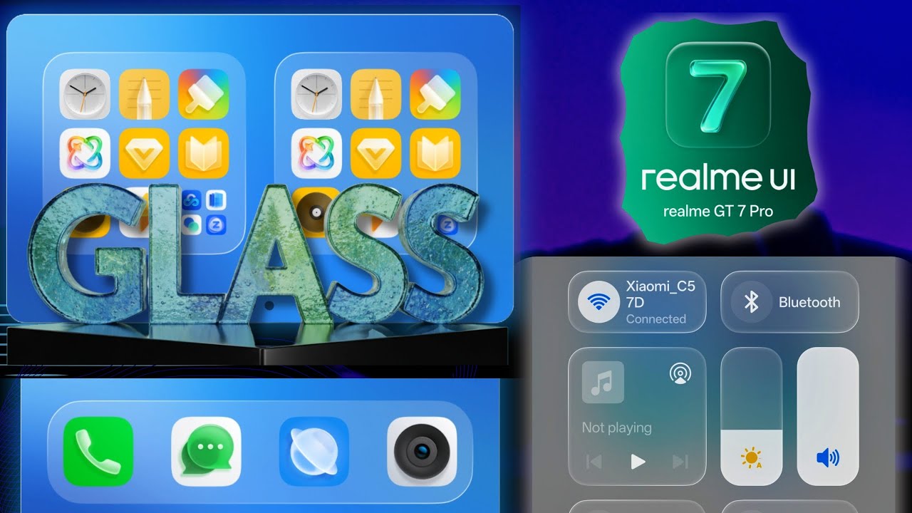 Обновление Realme UI 7.0 Glass Effect 😍 | Дизайн в стиле iPhone в Realme GT 7 Pro!