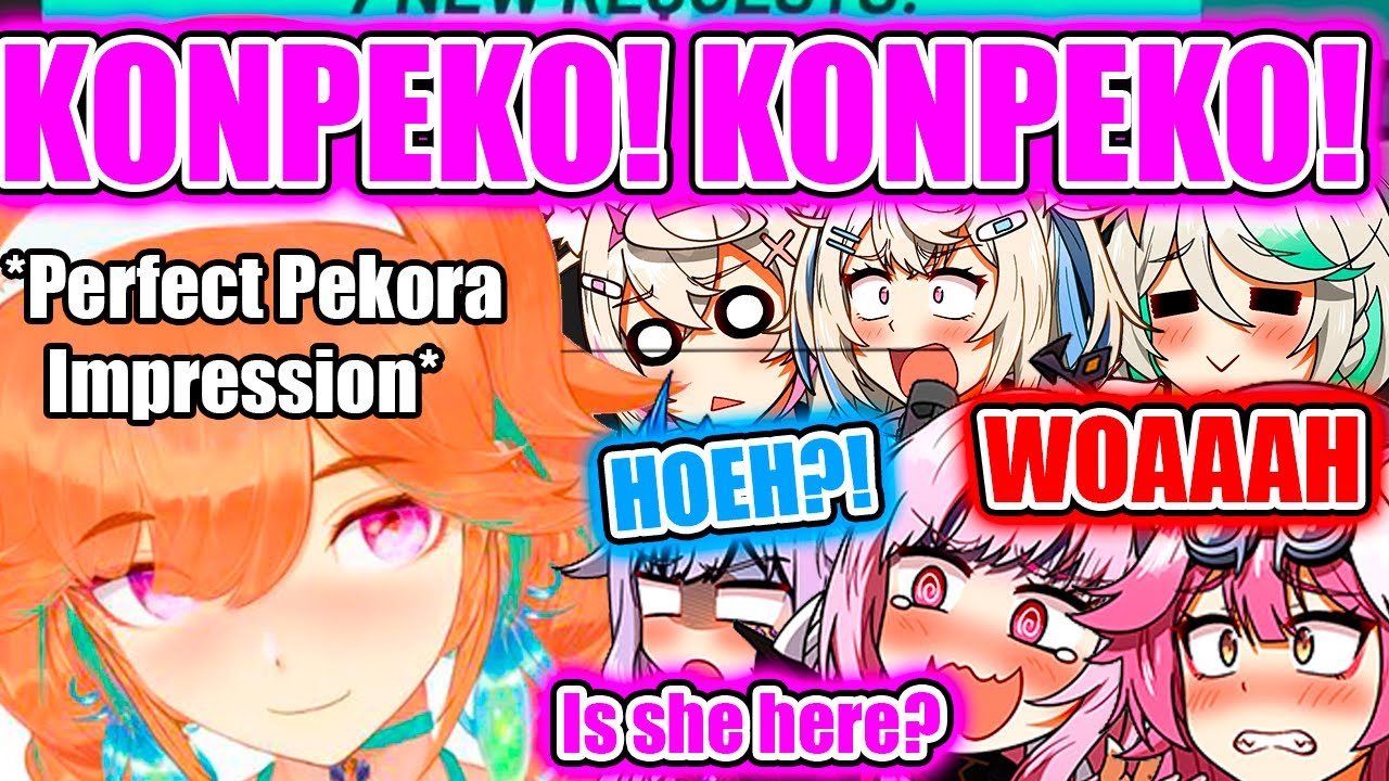 Everyone&rsquo;s Reaction To Kiara&rsquo;s Perfect Pekora Impression