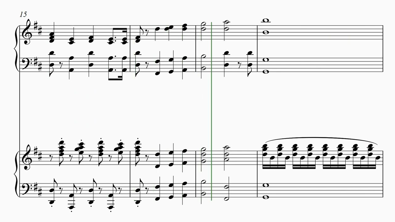 Quel Sangue Versato Finale Arranged for two pianos