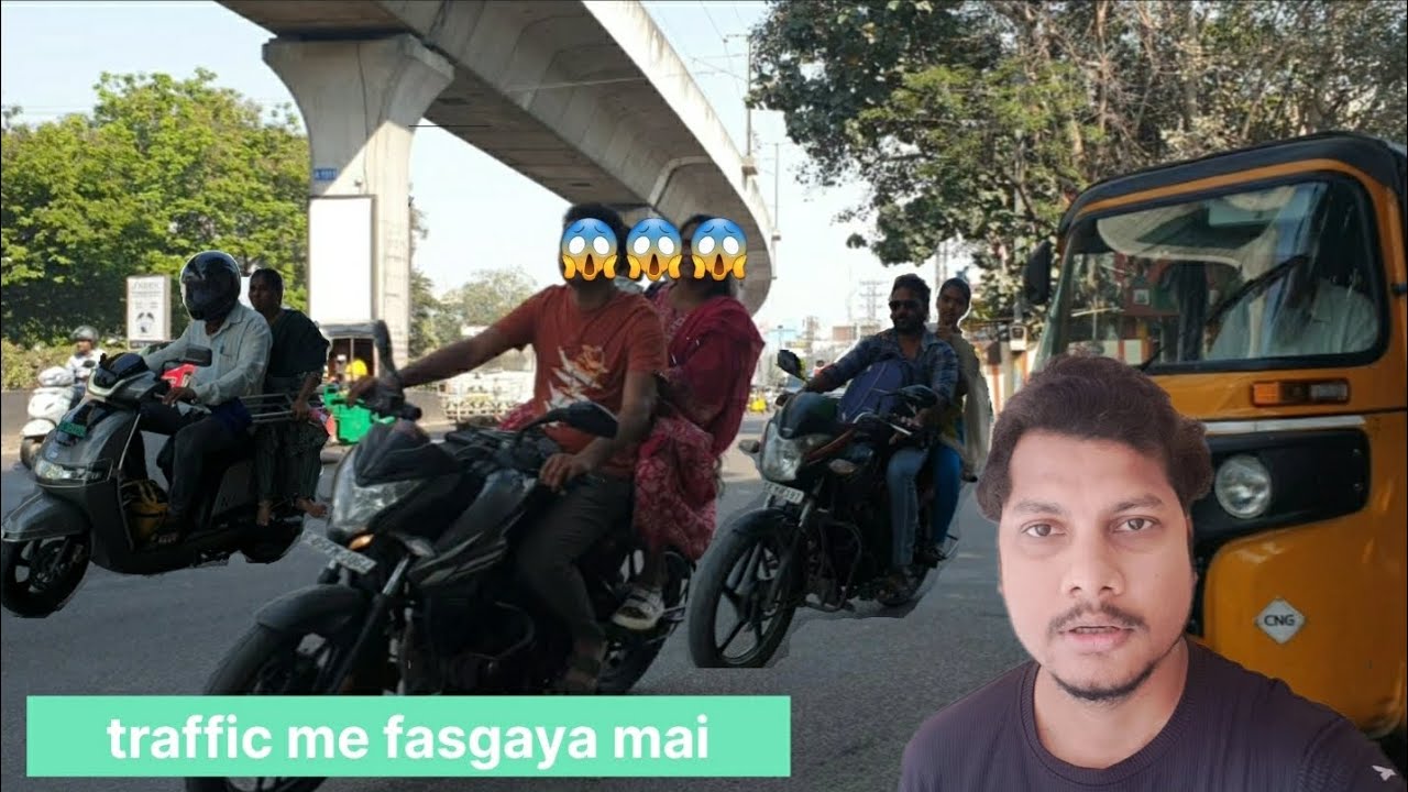Aaj Traffic Ne Pareshan Kar Diya 🚗 | Real Road Scene