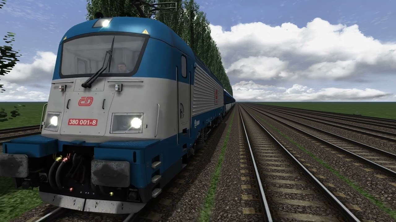 Train Simulator Classic v73.7a 64Bit - CD 380 001-8 a tesztpályán. Vmax 230kmh!!!!