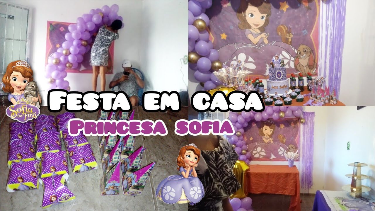 festa da Princesa Sofia fiz tudo em casa-preparativo enchendo a sacolinha - amostrei os presente