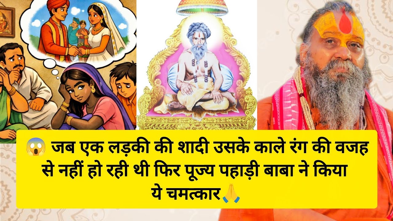 😱 एक लड़की की शादी उसके काले रंग की वजह से नहीं हो रही थी फिर पूज्य पहाड़ी बाबा ने किया ये चमत्कार🙏 