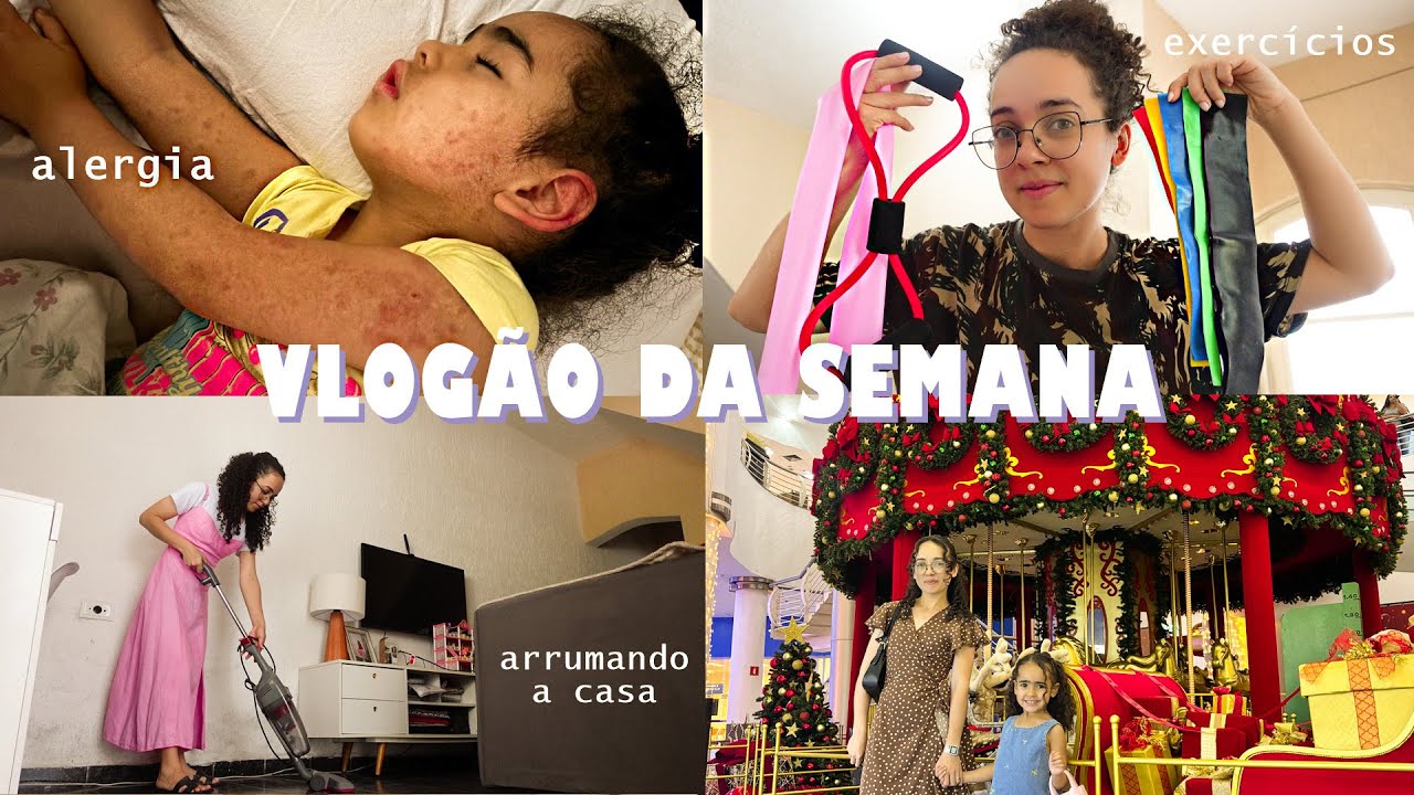 DESCOBRIMOS O QUE ALYSSA TEVE, EXERC&Iacute;CIOS COM EL&Aacute;STICO, ARRUMANDO A CASA E SHOPPING | Oeslanhiny