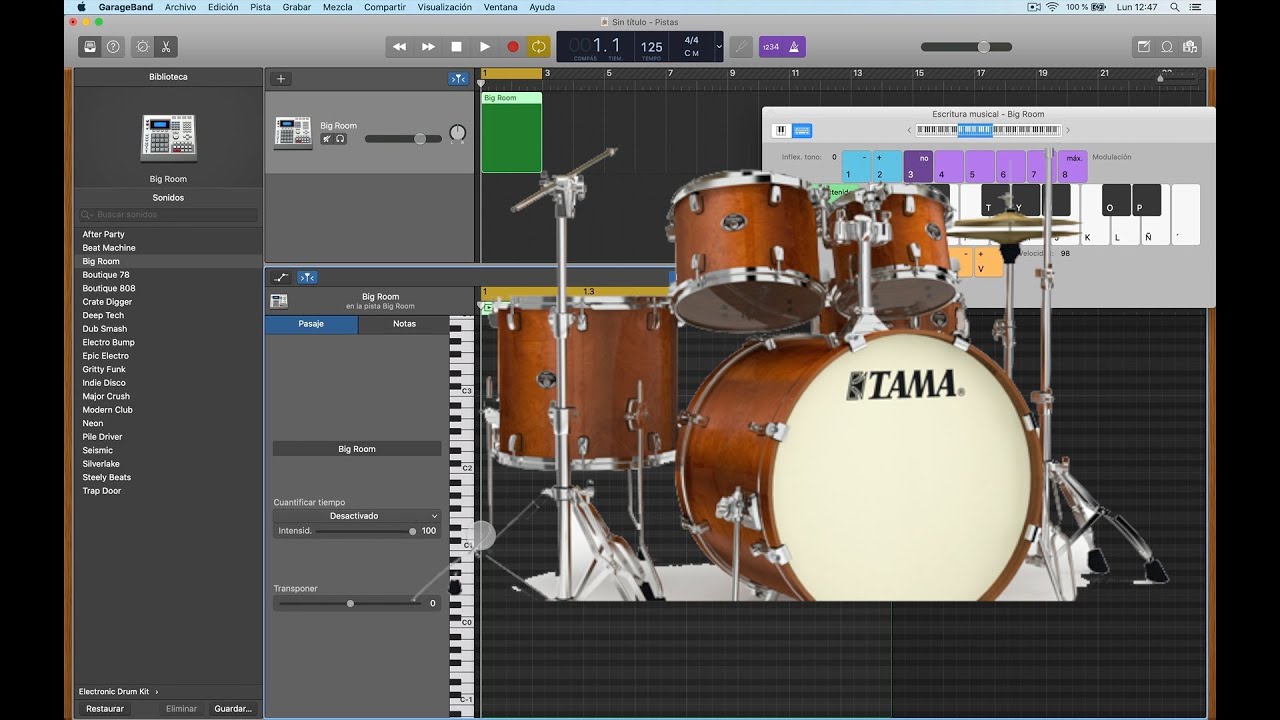 RITMOS de BATERÍA en GARAGEBAND. 100% personalizados a tu gusto
