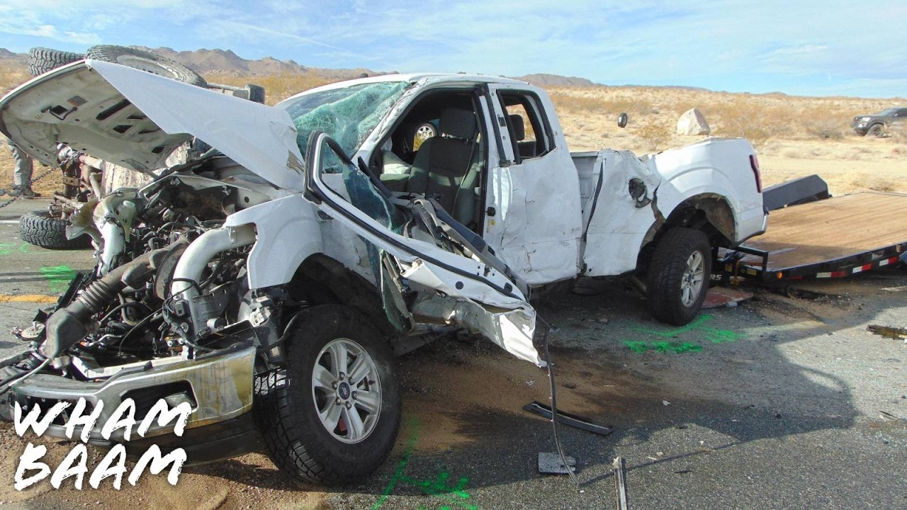 INSANE DESERT HIGHWAY CRASH CAUGHT ON DASHCAM
