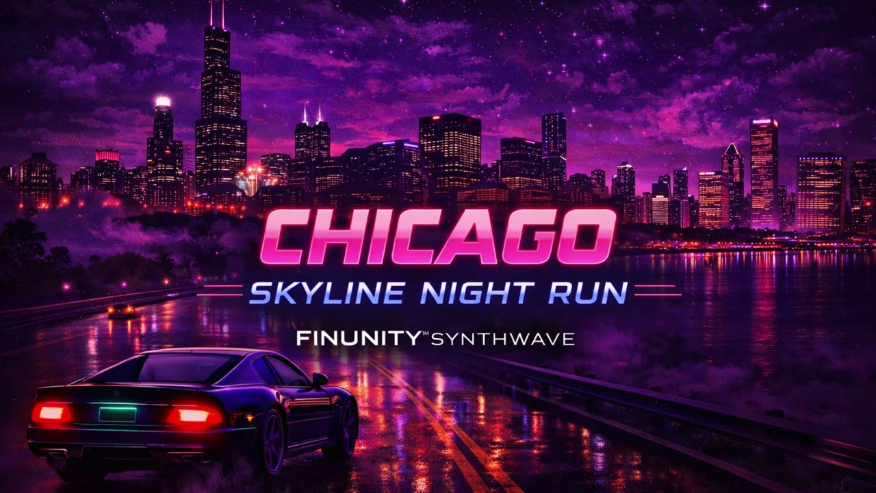 🌆 CHICAGO – SKYLINE NIGHT RUN | FINUNITY™ SYNTHWAVE #CHICAGOSKYLINE #SKYLINENIGHTRUN