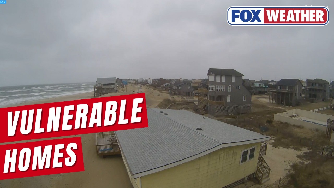 Wind, Snow Slamming North Carolina's Outer Banks As Powerful Nor'easter Strengthens