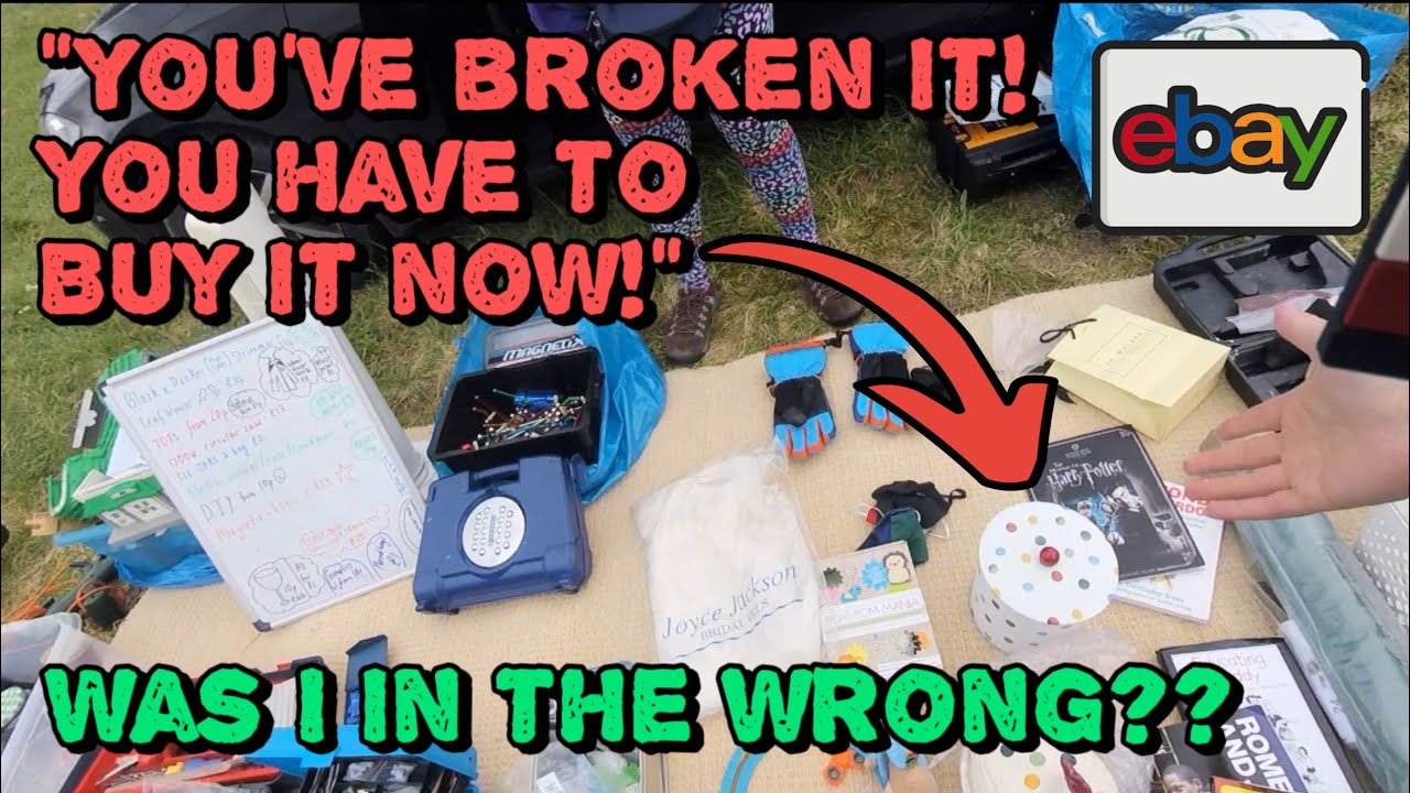She Was NOT Happy! Bootsale Hunting - EBay Reseller UK