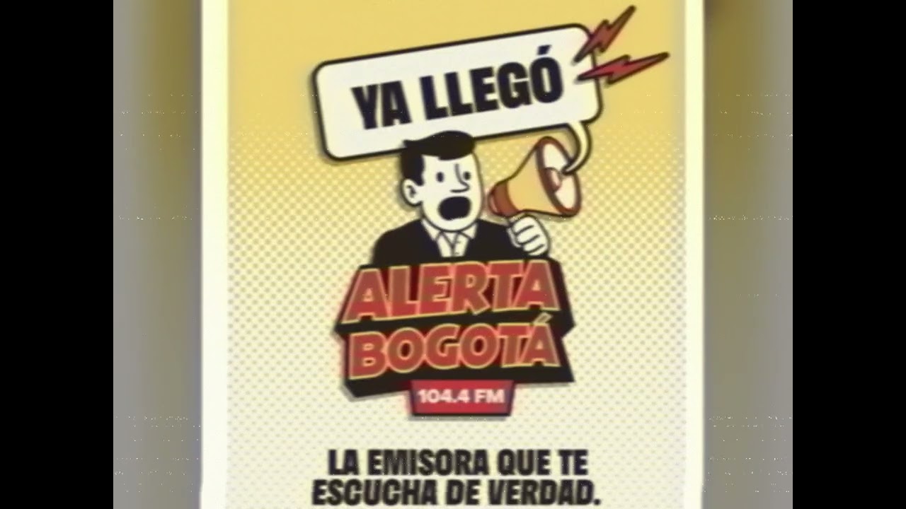 Identificación Alerta Bogotá 104.4 FM Estilo Vintage + Bonus (IA) -Parodia-
