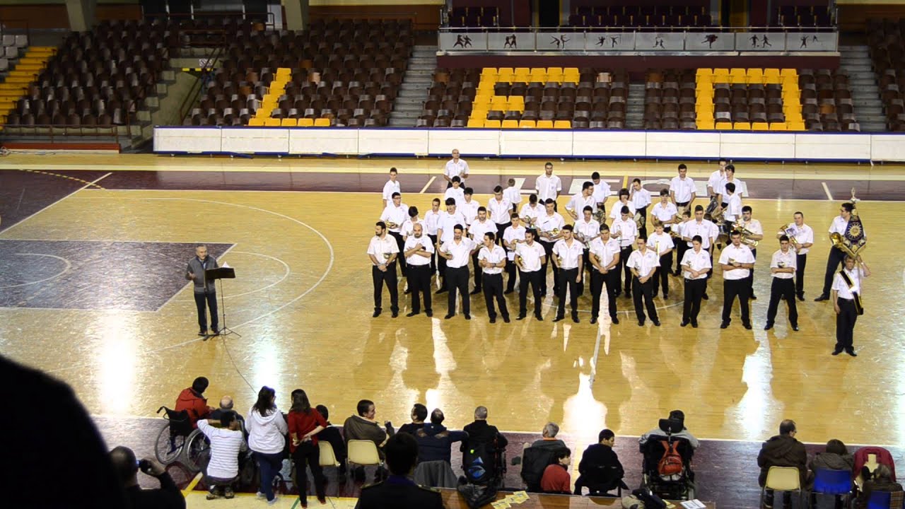BANDA CCTT JHS LE&Oacute;N - ENTREGA DE DETALLES Y  MARCHA REAL - IV Certamen AS.PA.CE.
